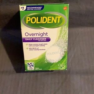 Polident overnight daily cleanser